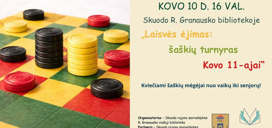 Laisvės ėjimas: šaškių turnyras Kovo 11-ąjai