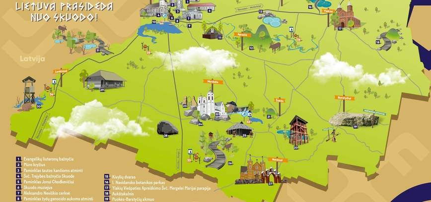 Lankytinų vietų žemėlapis