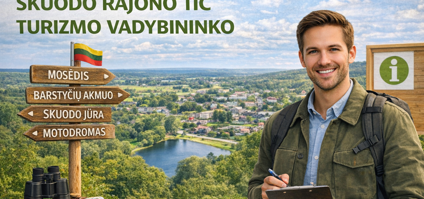 Skuodo rajono turizmo informacijos centre reikalingas turizmo vadybininkas/ ė  (1 etato)