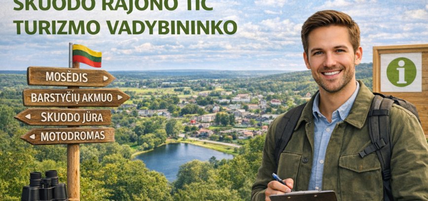 Skuodo rajono turizmo informacijos centre reikalingas turizmo vadybininkas/ ė  (1 etato)