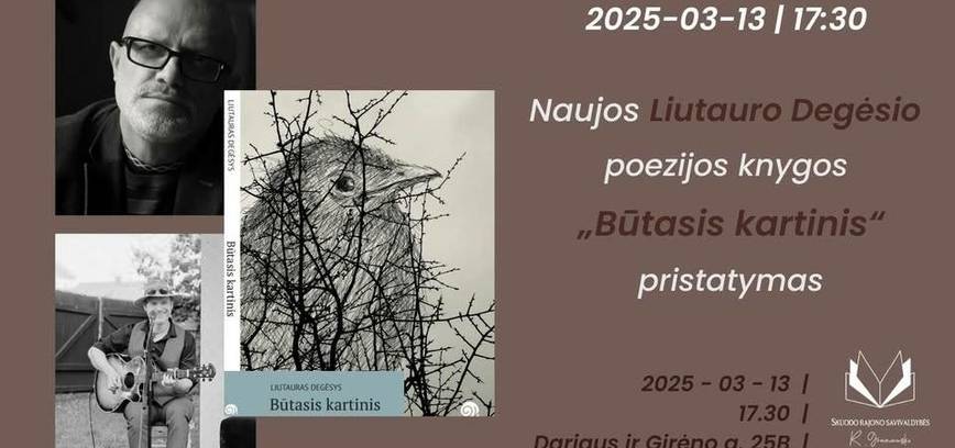 Liutauro Degėsio knygos pristatymas