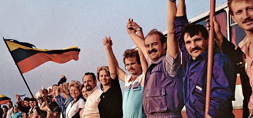 Baltic Way Day celebration in Skuodas