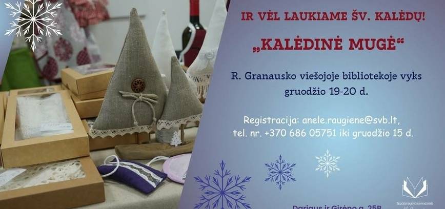 Kalėdinė mugė bibliotekoje