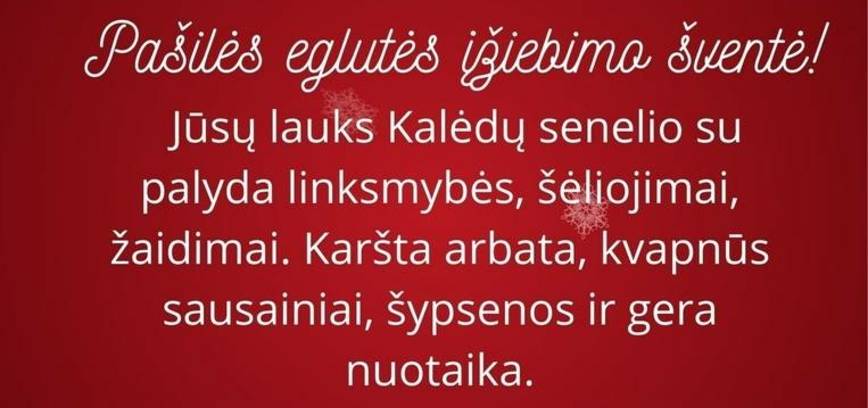 Pašilės eglutės įžiebimo šventė