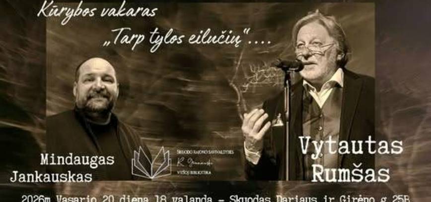 Kūrybos vakaras „Tarp tylos eilučių...