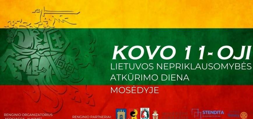 Kovo 11-osios žygis Mosėdis - Laukių ąžuolas - Mosėdis