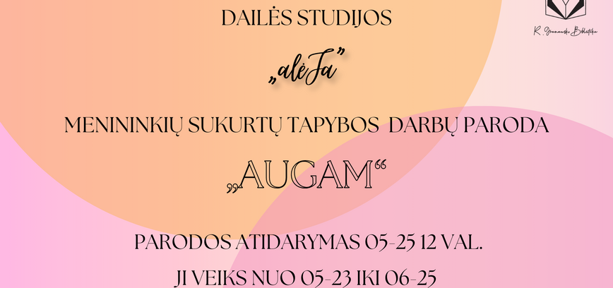 Dailės studijos  „Alėja' parodos atidarymas