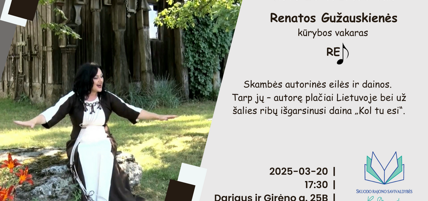Renatos Gužauskienės kūrybos vakaras