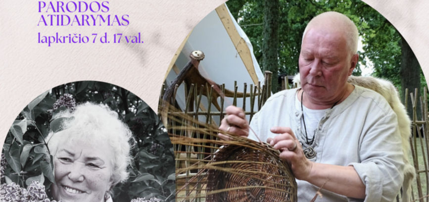 Vidmanto Sruogio pintų dirbinių ir Vidos Sruogienės siuvinėtų paveikslų parodos atidarymas