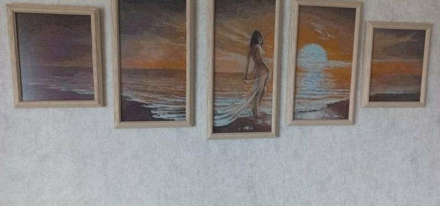  Vlado Janavičiaus siuvinėtų paveikslų  parodos atidarymas Bendrystės salėje