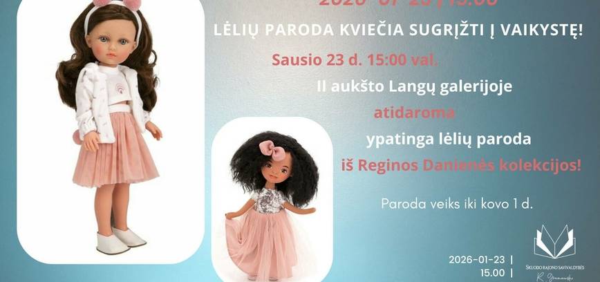 Reginos Danienės lėlių parodos „Sugrįžti į vaikystę“ atidarymas