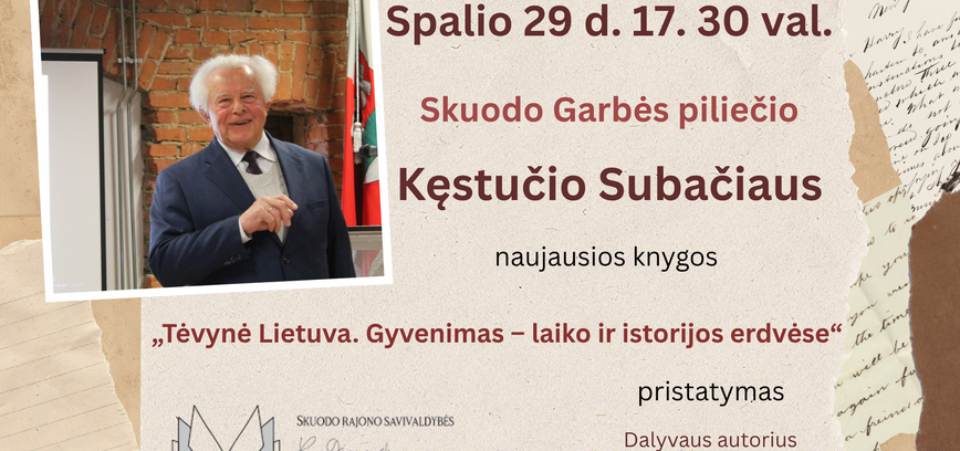 Skuodas goda pilsoņa Ķēstuša Subačus jaunākās grāmatas 