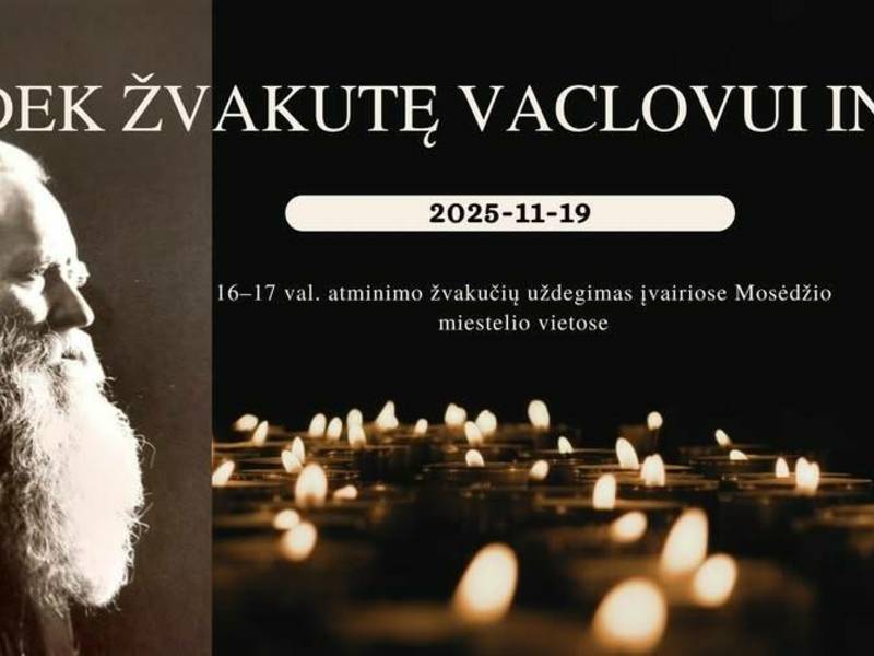 Akcija „Uždek žvakutę Vaclovui Intui"