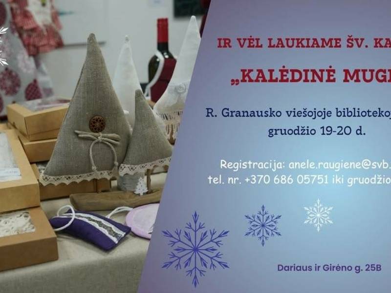 Kalėdinė mugė bibliotekoje