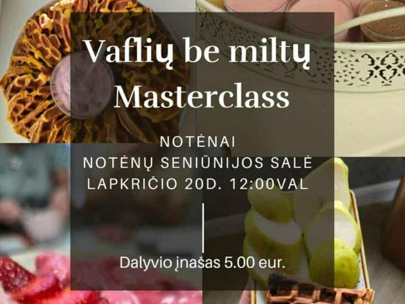 Vaflių be miltų kepimo pamoka