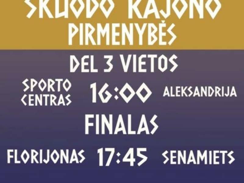 Skuodo rajono vyrų krepšinio pirmenybių finalai