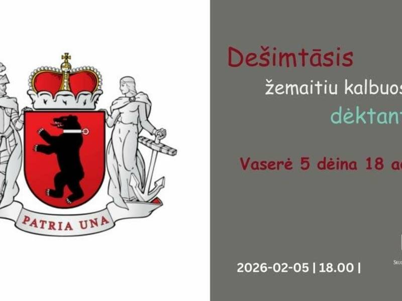 Dešimtāsis žemaitiu kalbuos dėktants