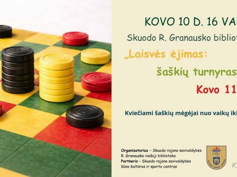 Šaškių turnyras, skirtas  Lietuvos valstybės atkūrimo dienai paminėti