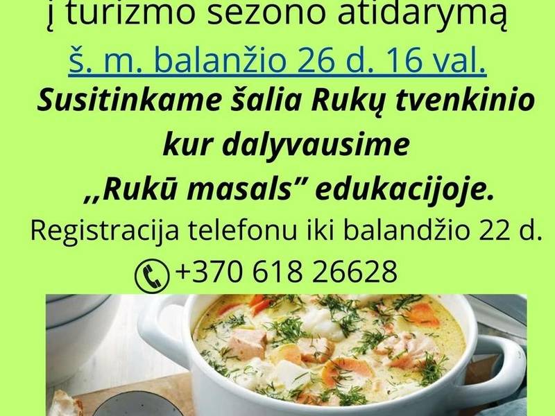 Turizmo sezono atidarymas