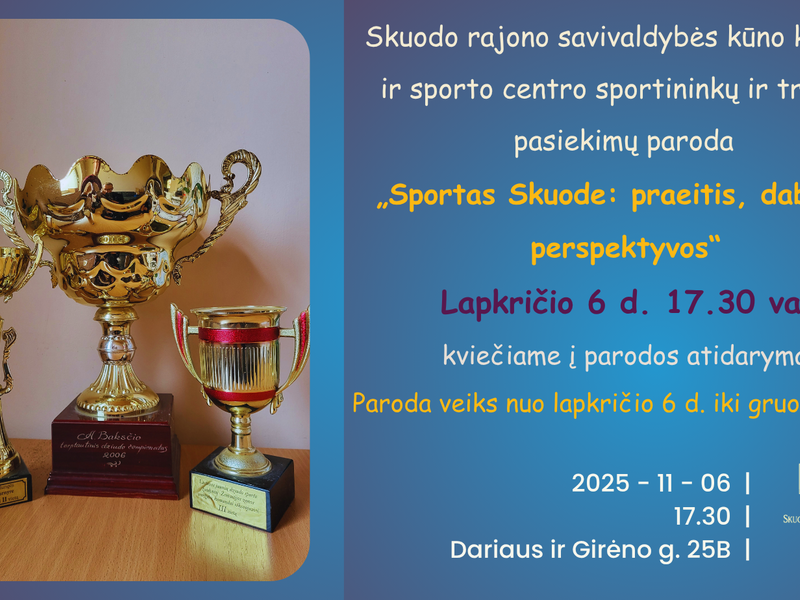 Sportas Skuode: praeitis, dabartis, perspektyvos